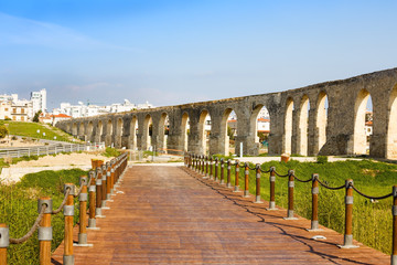 Fototapeta na wymiar Kamares aqueduct in Cyprus