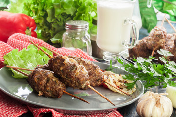Tasty kofta kebab