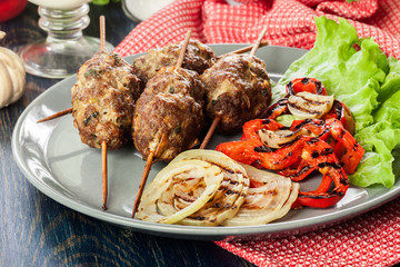Tasty kofta kebab