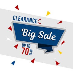 Clearance sale design