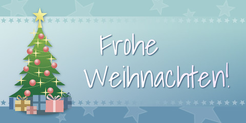 Fototapeta na wymiar Grußkarte, Hintergrund - Frohe Weihnachten