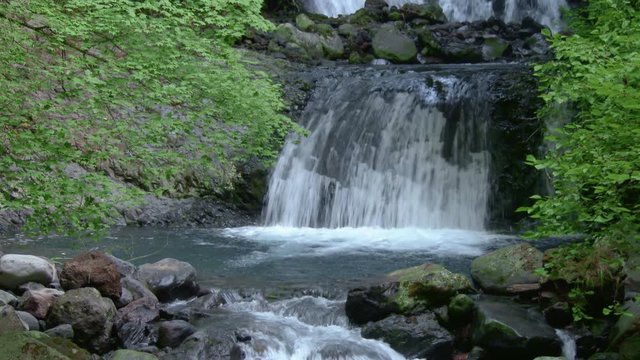 長野県木曽 こもれびの滝