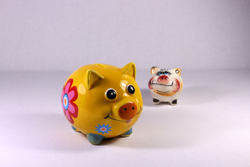 Figures of piglets