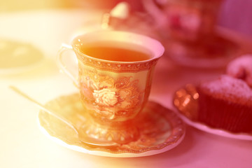 Photo of a macro of delicious herbal tea
