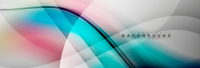 Smooth flowing wave motion concept background