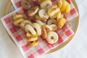 fried potato spirals