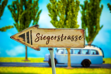 Schild 321 - Siegerstrasse