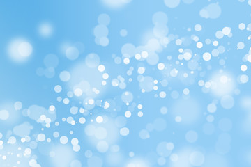 blue bokeh beautiful blurred bright light on abstract background. cool wallpaper. winter concept. element for decoration or design advertising. soft glitter backdrop. defocused