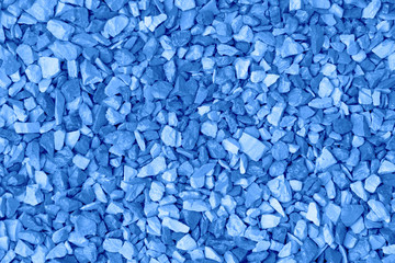 Natural abstract background. Blue colored gravel
