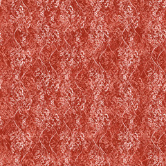 Watercolor pink, burgundy, red, white floral seamless background, branches of wild plants. Natural wood pattern. Beautiful drawing for your design. Manual graphic.