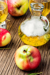 Homemade cider from ripe apples