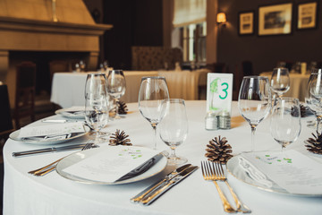 Festive table setting