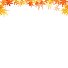 秋のイメージ　紅葉と落ち葉の背景