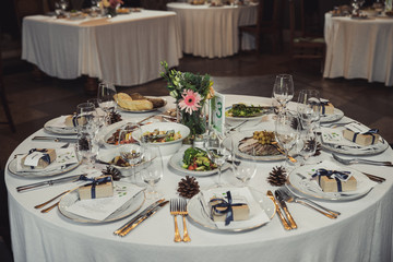 Festive table setting