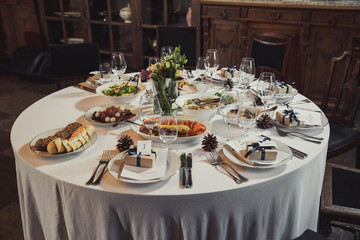 Festive table setting