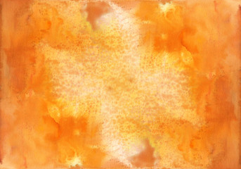 Creative texture for design. Vibrant hand painted watercolor background. Handmade overlay. Decorative chaotic colorful textured paper. Hand drawn bright artistic painting with blots.