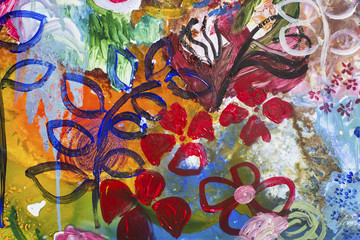 Detail of the Painting as a Background