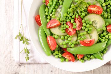 mixed green vegetable salad