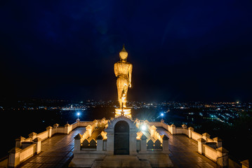 Fototapeta premium Wat Pra That Khao Noi at Nan province, Thailand.