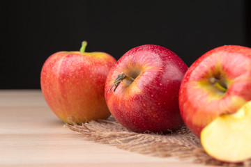 Fresh red apples