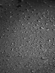 Water drops on fabric texture