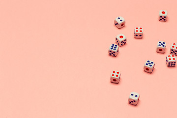 risk concept - playing dice