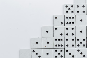 Closeup of domino game