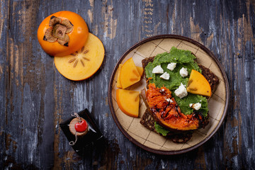 Home made vegan sandwich