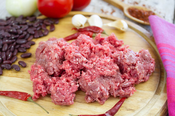 ingrédients chili con carne