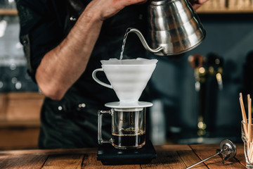 Barista Making Drip Coffee