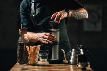 Barista Brewing Aeropress Coffee