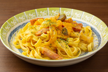 かぼちゃのクリームパスタ