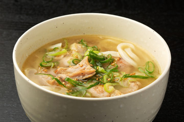 ネギ塩チキンうどん