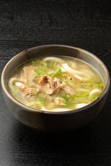 ネギ塩チキンうどん