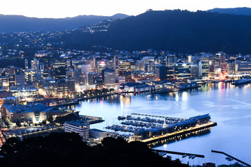 Wellington City CBD Aerial View 