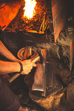 Crop man forging blade