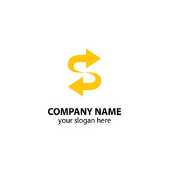 arrow logo design vector element, abstract logo design