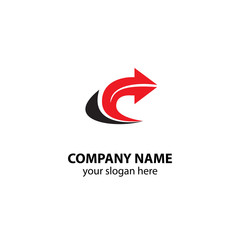 arrow logo design vector element, abstract logo design