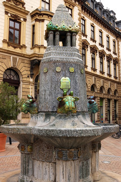 Zsolnay fountain Pecs Hungary