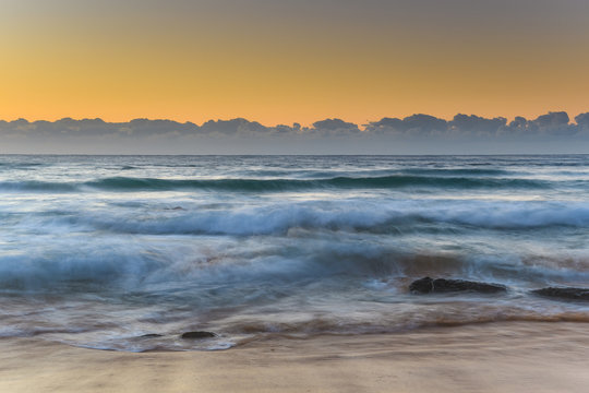 Sunrise Seascape and Swells