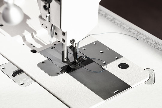 presser foot of white industrial sewing machine