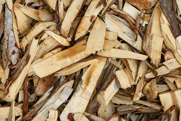 Wood chips for charcoal