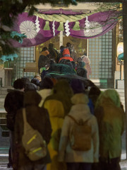 大晦日の神社 / 日本の年末年始イメージ