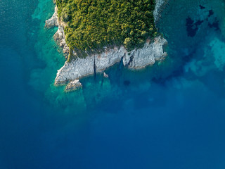 Beautiful tropical bright Albanian coast