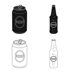 Vector illustration of pub and bar sign. Set of pub and interior vector icon for stock.