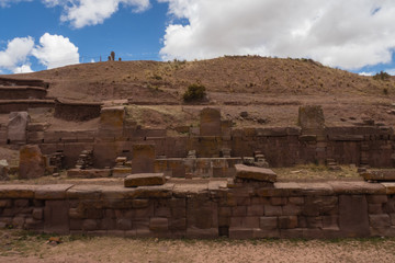 Ruins of Tiwanacu in Bolivia, La Paz