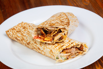 Doner Kebab with meat