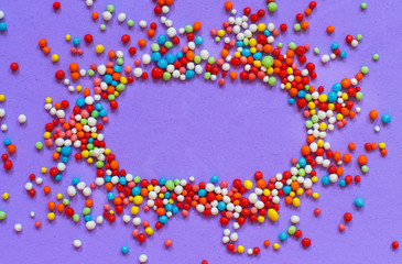 Colorful sugar sprinkles
