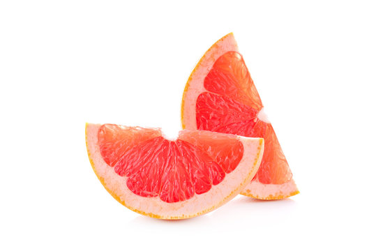 Fresh Grapefruit isolated on white background.