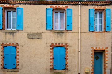 Obraz na płótnie Canvas Colorful house in Clisson vilage in France